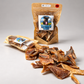 Titan's Treats single ingredient dehydrated tilapia fish dog treats in resealable bags