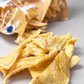 Close up of dehydrated beef tripe dog treat pieces