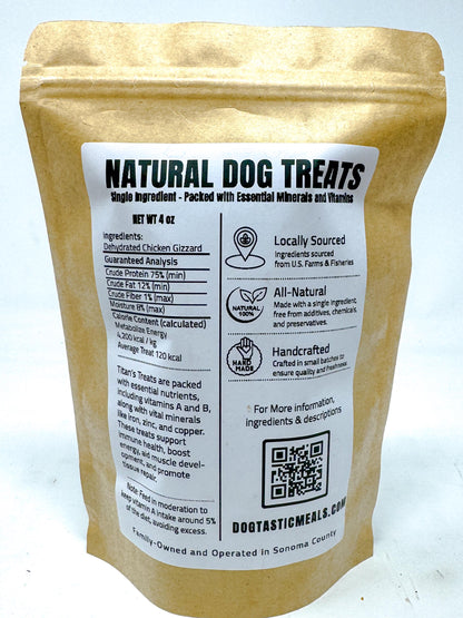 Dehydrated Chicken Gizzards Dog Treats: Single-Ingredient and All-Natural