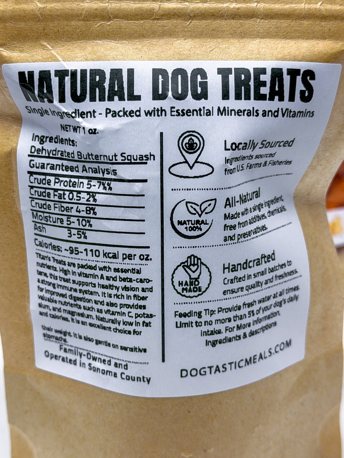Dehydrated Butternut Squash Dog Treats: Single-Ingredient and All-Natural