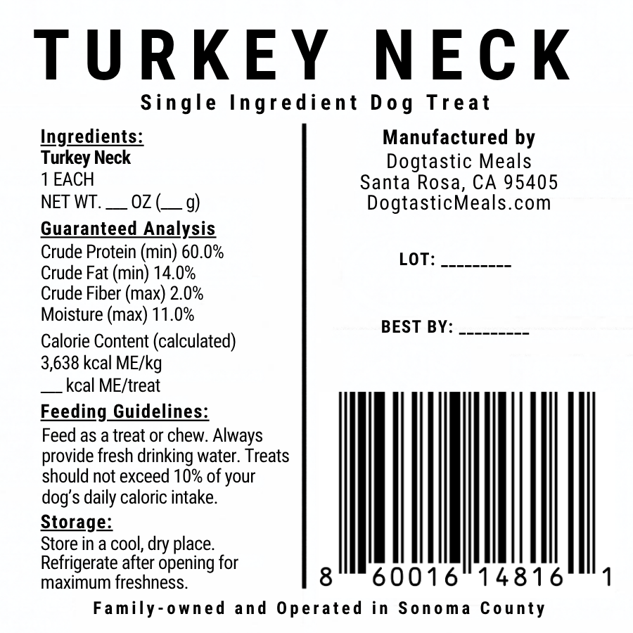 Turkey Neck Dog Chew