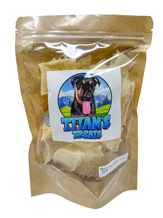Dehydrated Beef Tripe Dog Treats: Single-Ingredient and All-Natural
